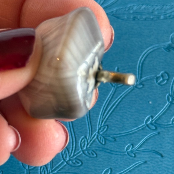 🩷 NEW Botswana Agate Gemstone Pendant 1” STUNNING RARE - Picture 7 of 12